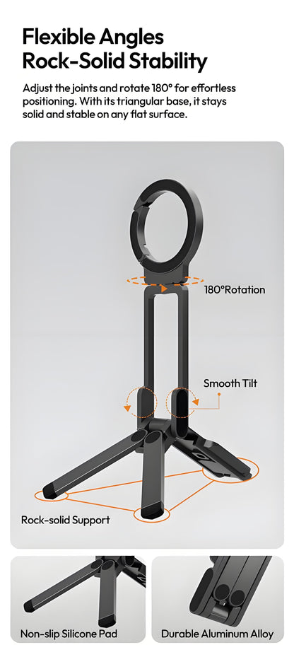 🔥HOT SALE 50% OFF📱Strong Magnetic Phone Tripod for iPhone⚡