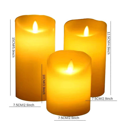 Candles with Moving Flame