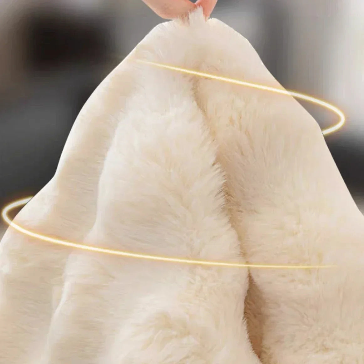 Soft, non-slip plush sofa cover