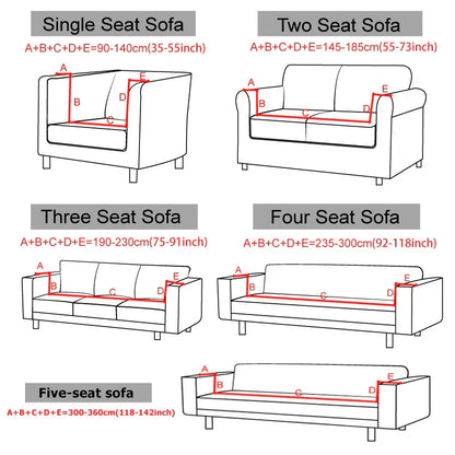 Jac 07 Sofa cover with elastic band