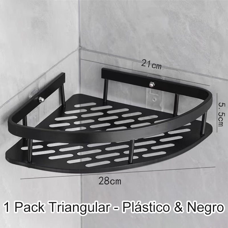 📢50% OFF!✨Corner Shower Shelf without Drilling with Hooks