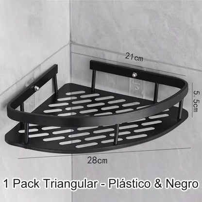 📢50% OFF!✨Corner Shower Shelf without Drilling with Hooks