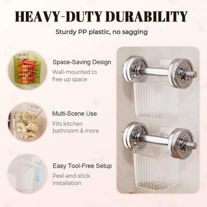 Wall-Mounted Clear Storage Organizer