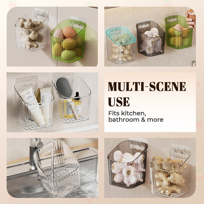 Wall-Mounted Clear Storage Organizer