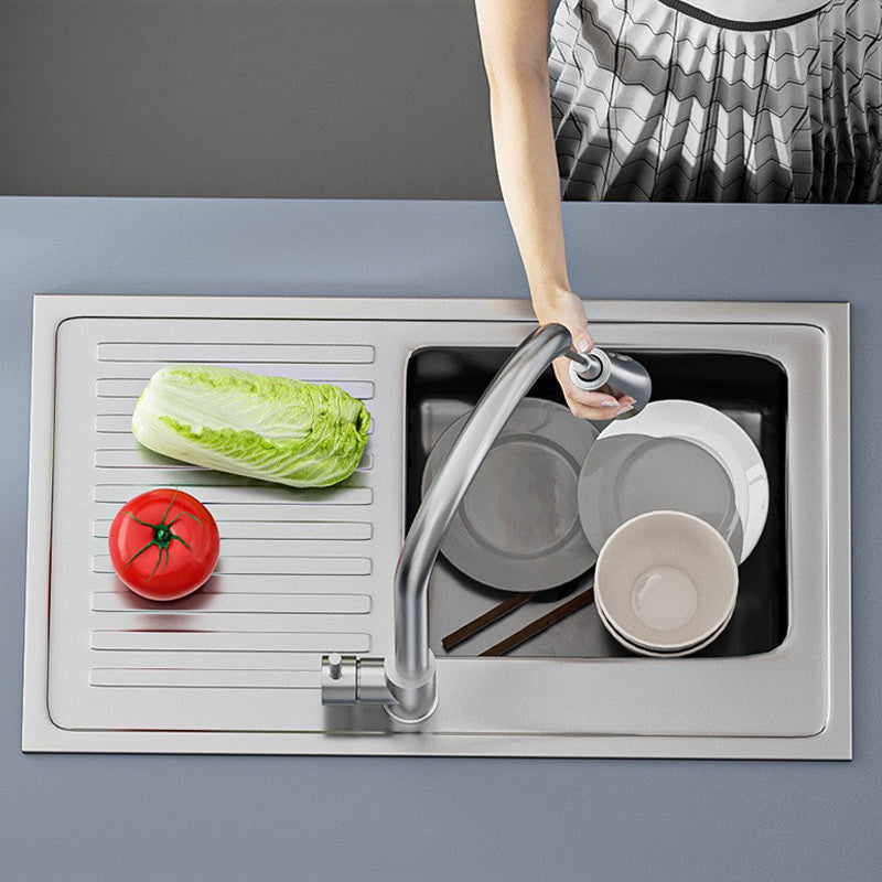 Splash Proof Faucet Extender with 9 joints for Kitchen Bathroom Sink