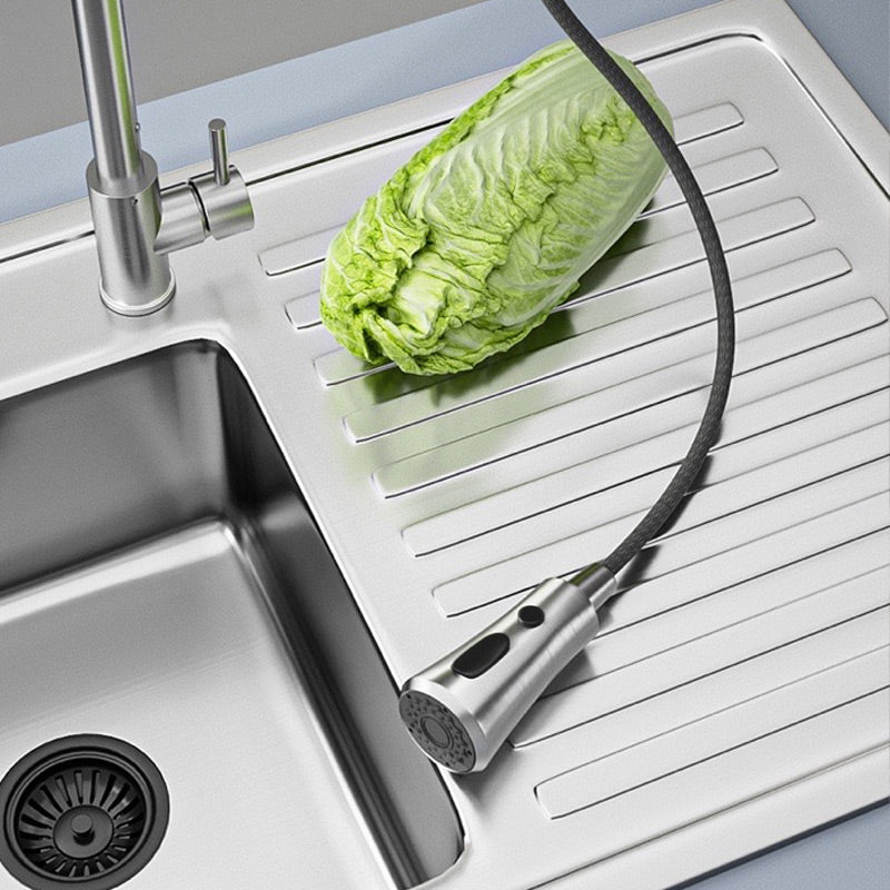 Splash Proof Faucet Extender with 9 joints for Kitchen Bathroom Sink