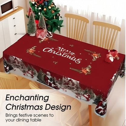 🔥Black Friday mega offer – 50% discount!🔥Joyful festive classic Christmas tablecloth