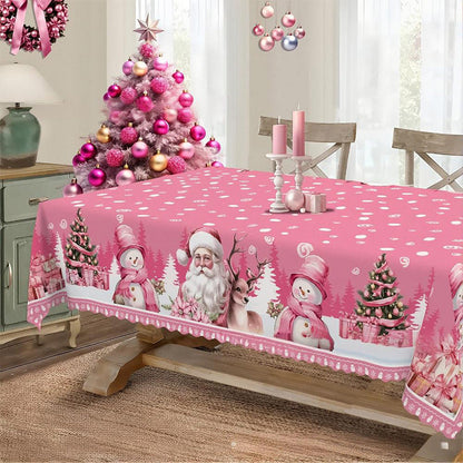 🔥Black Friday mega offer – 50% discount!🔥Joyful festive classic Christmas tablecloth
