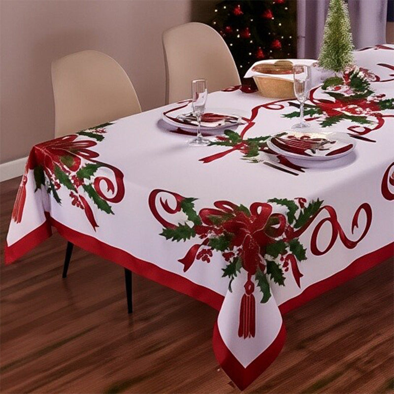🔥Black Friday mega offer – 50% discount!🔥Joyful festive classic Christmas tablecloth